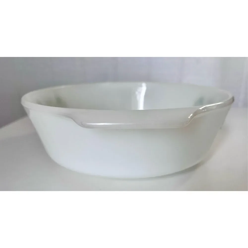 Vintage Anchor Hocking Fire King Green Meadow 1.5 Quart Casserole Dish 437